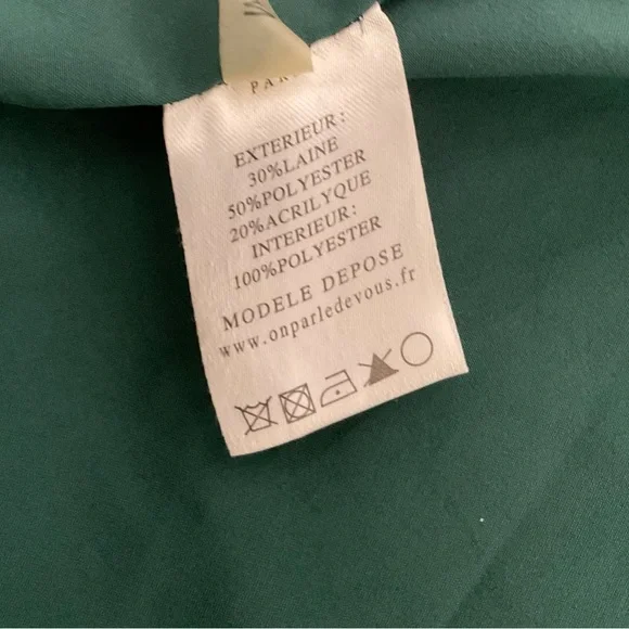 On Parle De Vous Wool Plaid Coat - Picture 7 of 7